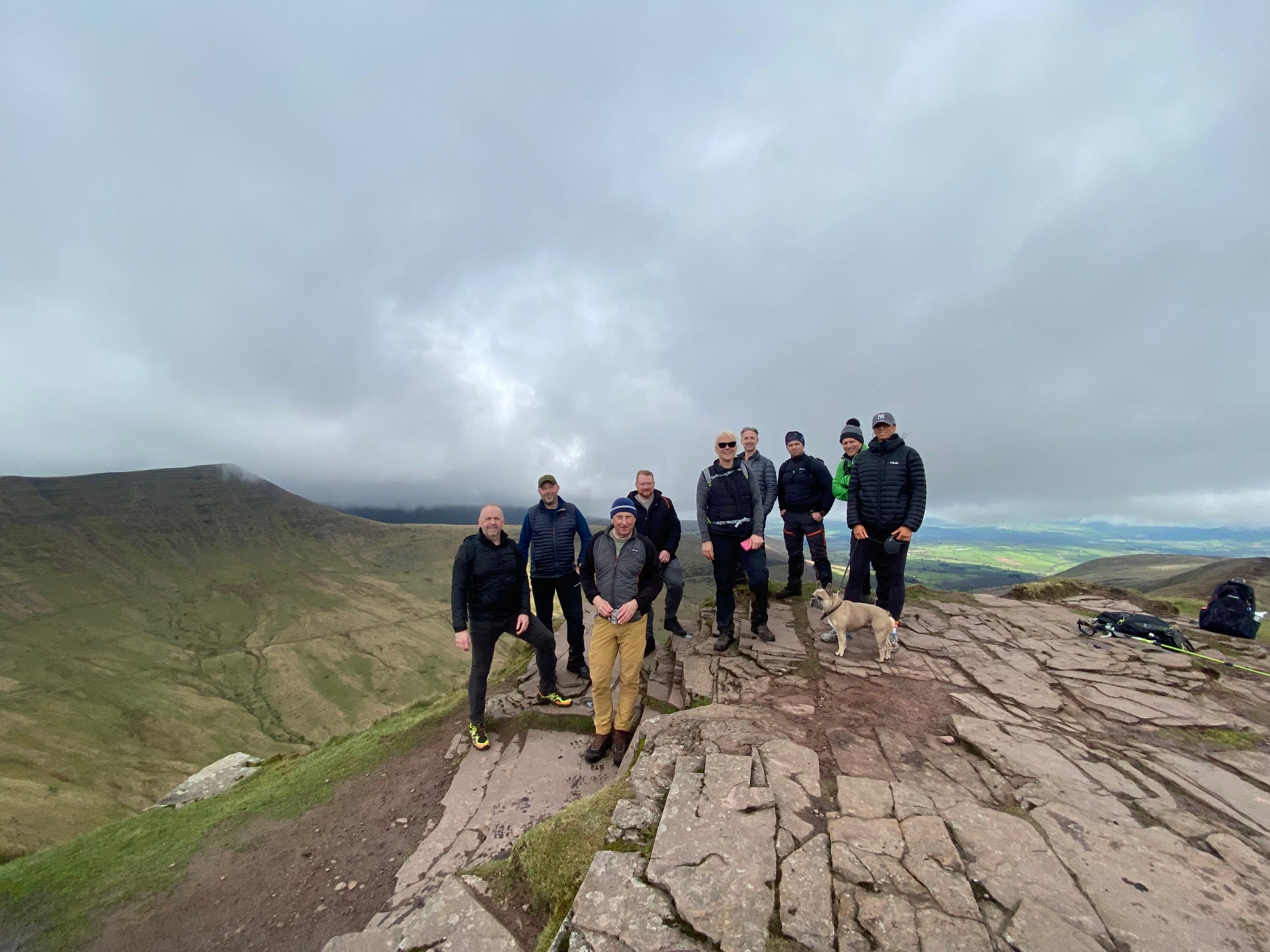 Beacons Business Network group on a netwalking hike in the Brecon Beacons
